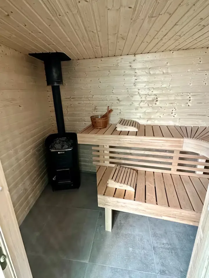 Sauna van de voorbeeldwoning